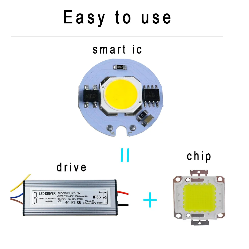 3 Вт/5 Вт/7 Вт/9 Вт умный чип IC COB 27 мм/32 мм светодиодный источник света для DIY