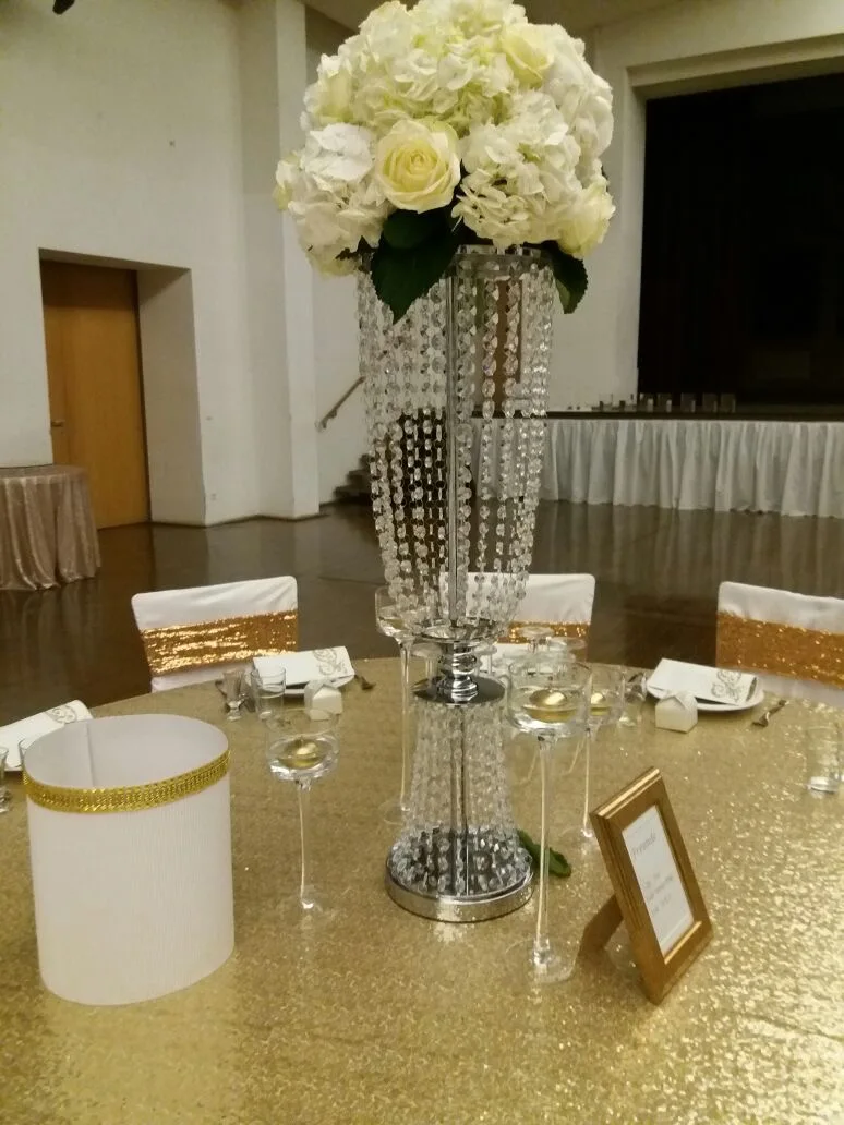 Wholesale nice centerpieces for wedding table crystal votive acrylic