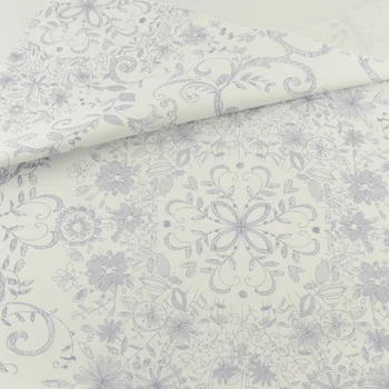 

Cotton Fabric Gray Floral Patchwork Sewing Cloth Quilting Bedding Decoration Tissue Home Textile Craft Teramila Fabrics Tecido
