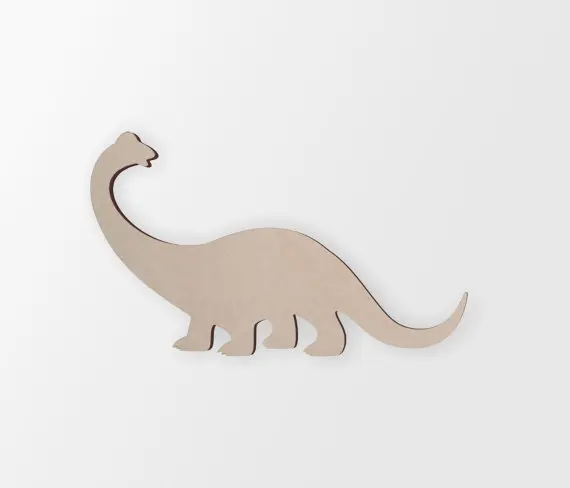 

Wooden Brachiosaurus Cutout For Kids Room Home Decor