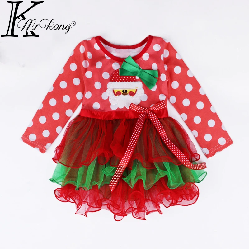 2016 зимняя одежда для рождественских праздников для маленьких девочек от 1 до 5 лет мантия ropa de ninas платье-пачка для маленькой девочки