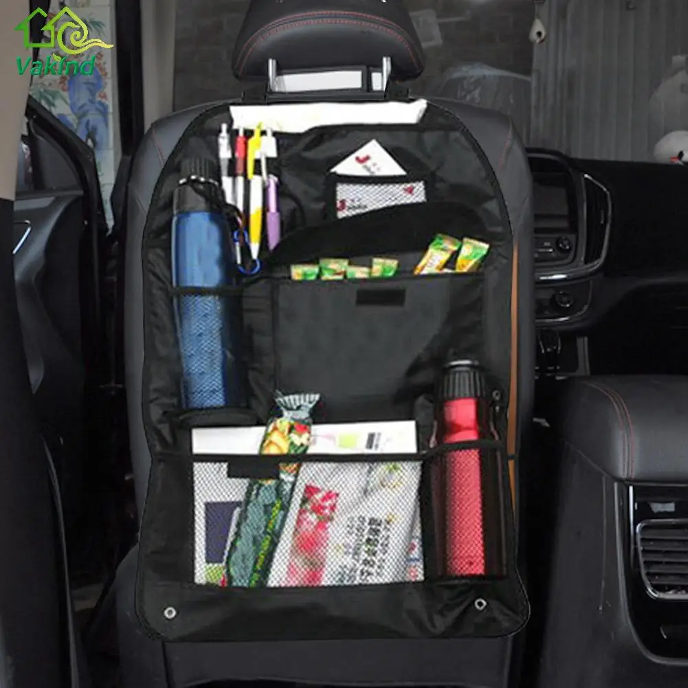 Car Seat Back Storage Bag Organizer Travel Box Pocket Backseat Holder Universal Car Seat Cover