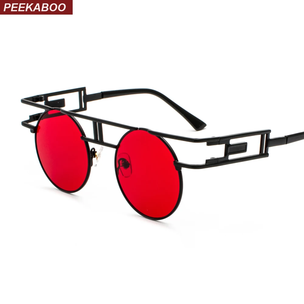 red steampunk sunglasses