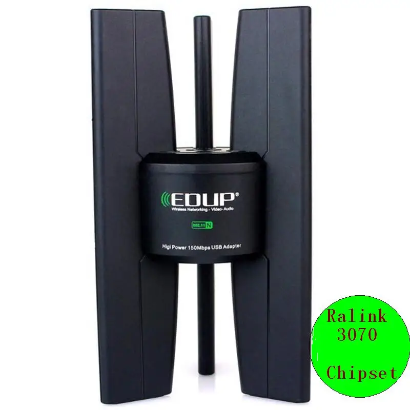 150Mbps Ralink3070 High Power 1000MW Long Range Wireless-N WiFi Network Adapter with High Senitivity Clipper Dual Antennas