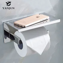 Yanjun 2016 New Style Multi-function Bathroom Shelves Single Roll Toilet Paper Holders Bathroom Accessories YJ-8820