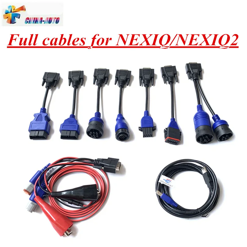 

Cheap Price Full cables for NEXIQ USB Link 125032 NEXIQ 2 Truck Diagnostic Tool 9 Cables NEXIQ Cables Diesel Truck Connectors