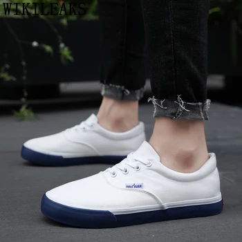 

White Canvas Shoes Men Fashion Shoes Mens Casual Shoes Hot Sale Comfort Footwear Men Scarpe Ginnastica Uomo Mannen Schoenen