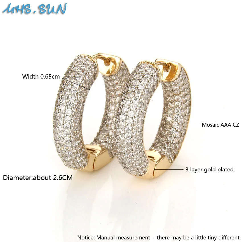 MHS. SUN Роскошные леопардовые/белые/синие серьги-кольца для женщин, мозаичные кубические циркониевые ювелирные изделия в южноамериканском стиле, CZ круглые серьги