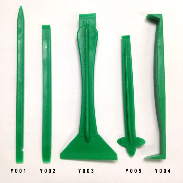 Wholesale1000 set 5 in 1 Green Pry Tool Prying Opening Tools Plastic