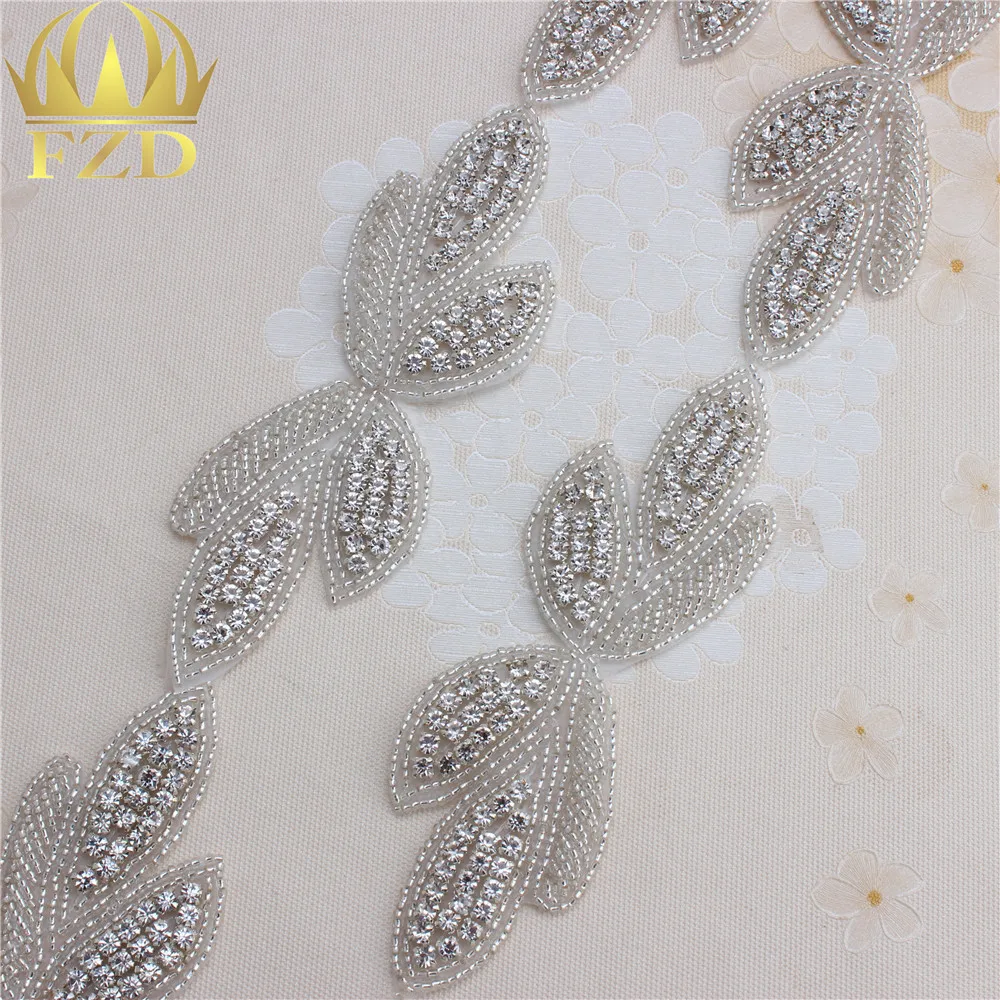 1 Yard Sliver Rhinestone Chain Trimming Wedding Accessories Crystal Sew