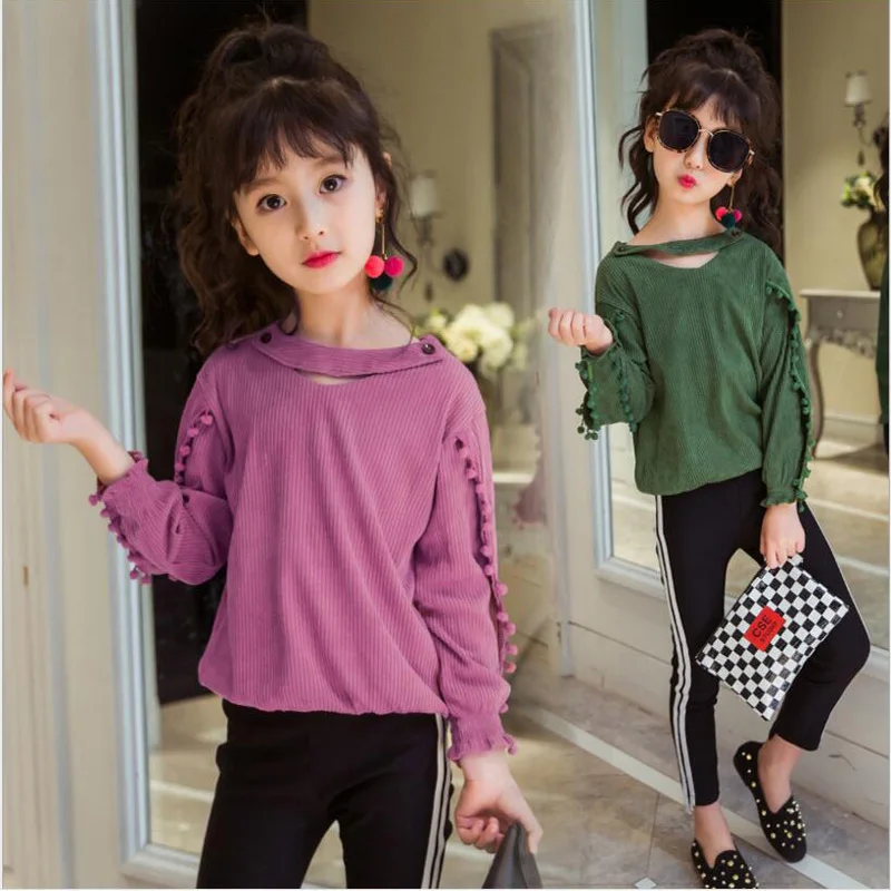 Children Clothes for GIRLS Kids Fashion Bottoms T Shirt+Pants Sets ...