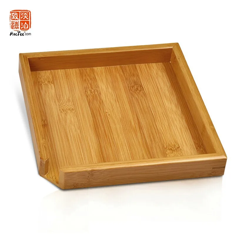 23 x 23 cm Big Natural Bamboo Tea Tray Bamboo Puer Tea Board For Showing Tea