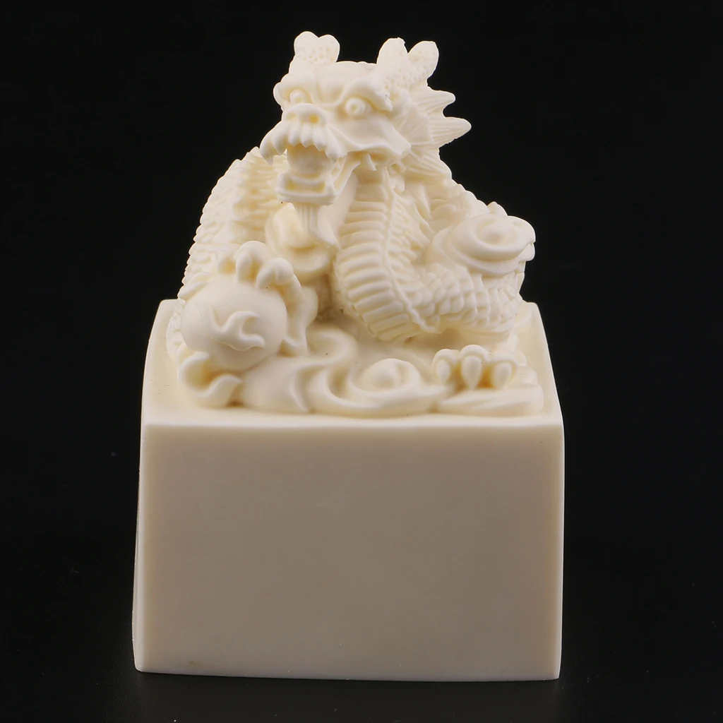 Античная китайская старая династия Король Дракон печать штамп с ...