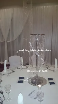 

acrylic mental crystal flower stand for wedding table centerpieces