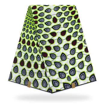 

Wholesale 2019 New Arrival 100% Cotton African Wax Cloth print Wax African 6 Yards/Piece