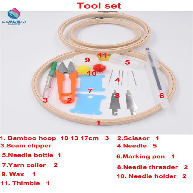 Buy 80 pcs Hand Embroidery Kits Cross Stitch Tools Including All Essential Embroidery  Supplies-50 Coloured Threads, Bamboo Embroidery Hoop, 14 Count Aida and  Other Materials Online at desertcartBolivia