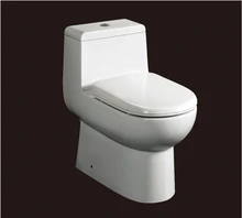 2017 hot sales water closet one piece S trap ceramic toilets with PVC adaptor PP soft