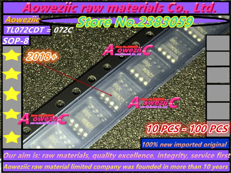 Aoweziic 100% новый импортный оригинальный TL072CDT 072C LM833MX LM833M LM833 FDS8958A 8958A SC6038 HX6038-NG TP4056 TP4366
