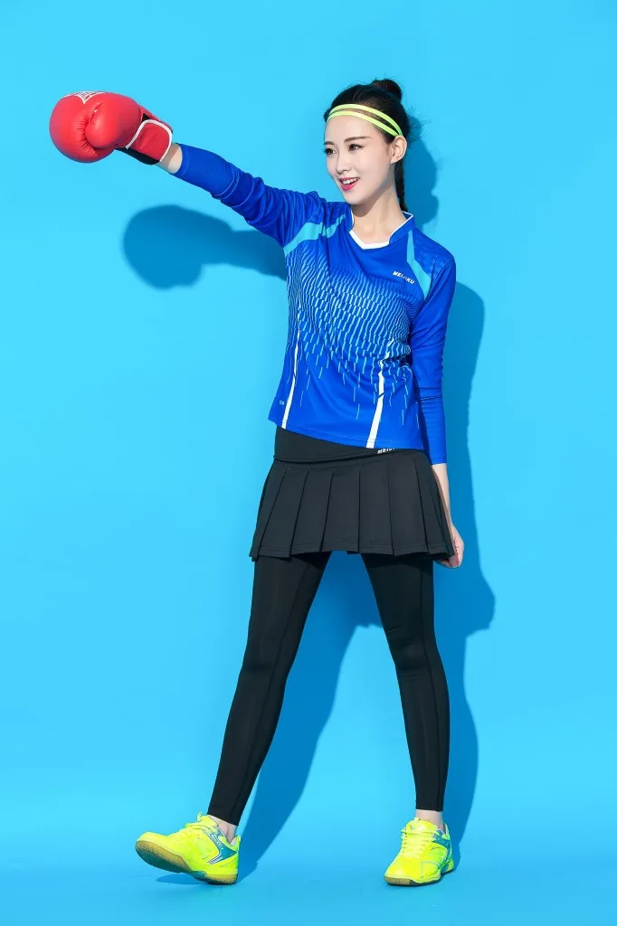 feminino terno calções de secagem rápida roupas de treino de manga longa