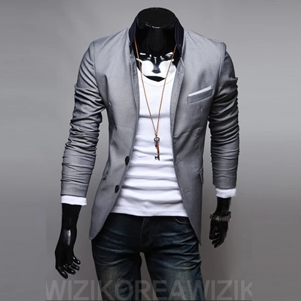 

Blazer Men 2017 New brand men's clothing blazer outerwear suit fitness casual suits men blazers jacket coats for men