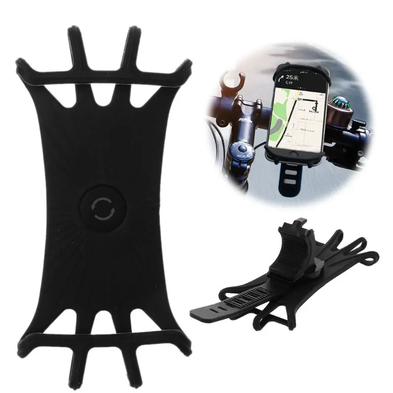 

Universal 360 Degree Rotation Motorcycle Bike Bicycle Cell Phone Holder Mount Stand For iPhone Samsung 3.5-6.3 inch Mobile Phone