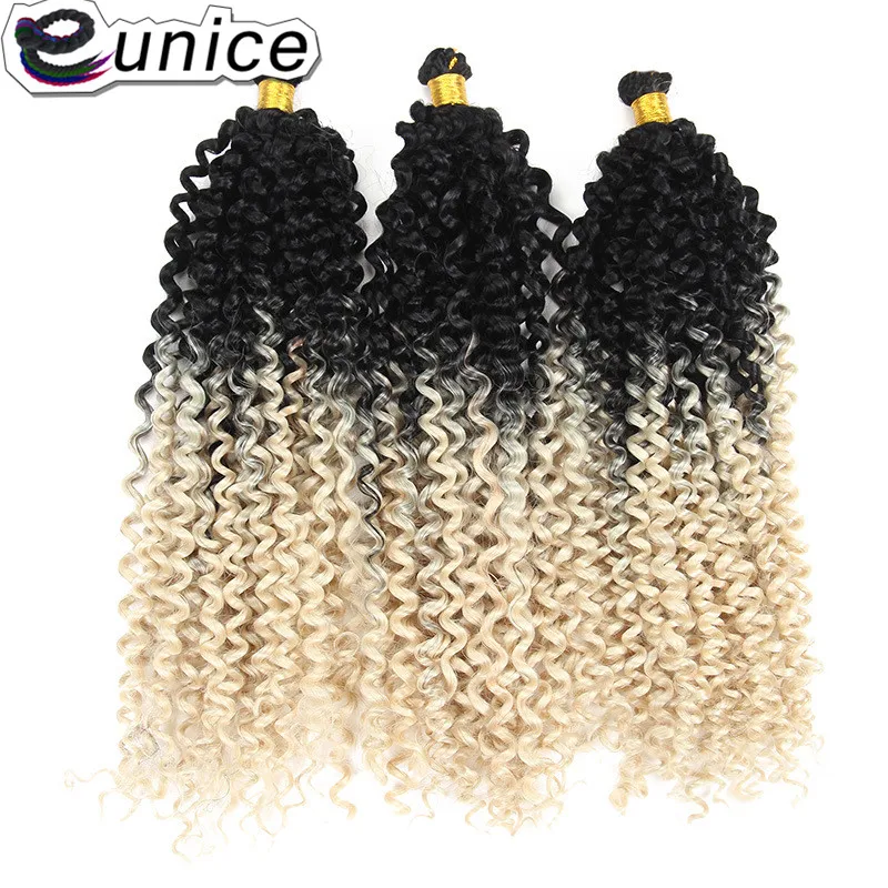 

Eunice 1pc/3pcs/5pcs Water Wave Crochet Hair Ombre Synthetic Braiding Hair Jamaican Bounce Twist Afro African Braids