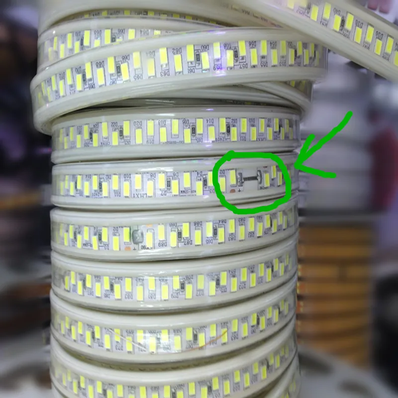 Светодиодная лента 220 В переменного тока 5630/5730SMD 1 м/2 м/3 м/4 м/5 м/10 м/20 м 180