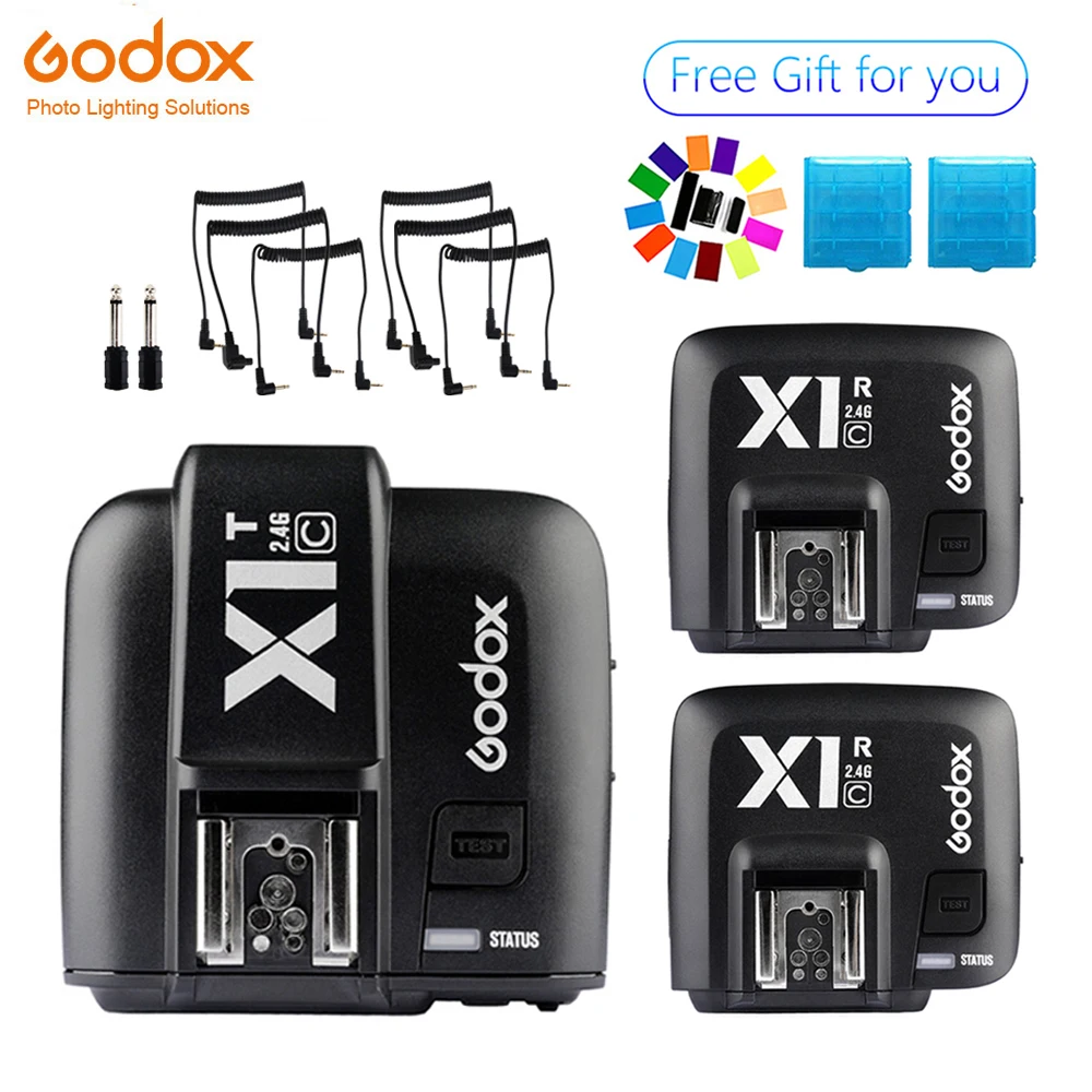 

Godox X1C TTL 2.4 G Wireless Transmitter + 2 x Receiver Kit For Canon 6D 60D 70D 600D 650D 700D 750D 7D 7DII 5DII 5DIII