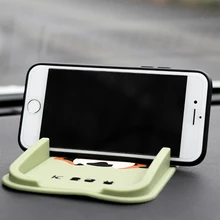 Автомобиль орнамент Anti-коврик мультфильм мобильного телефона, держатель силиконовый держатель украшения Нескользящая накладка приборной панели для gps телефон 18x10,4 см