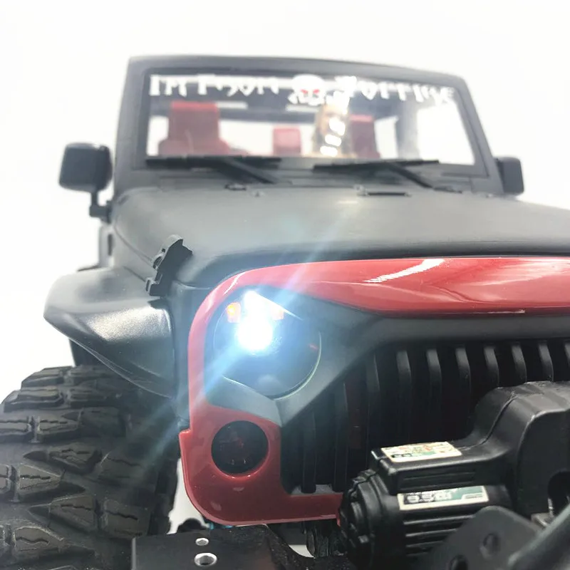 6V RC автомобильные фары 17 мм светодиодные фары для 1/10 RC jeep Wrangle корпус автомобиля scx 10 d90 90046 90047 trx4 части автомобиля