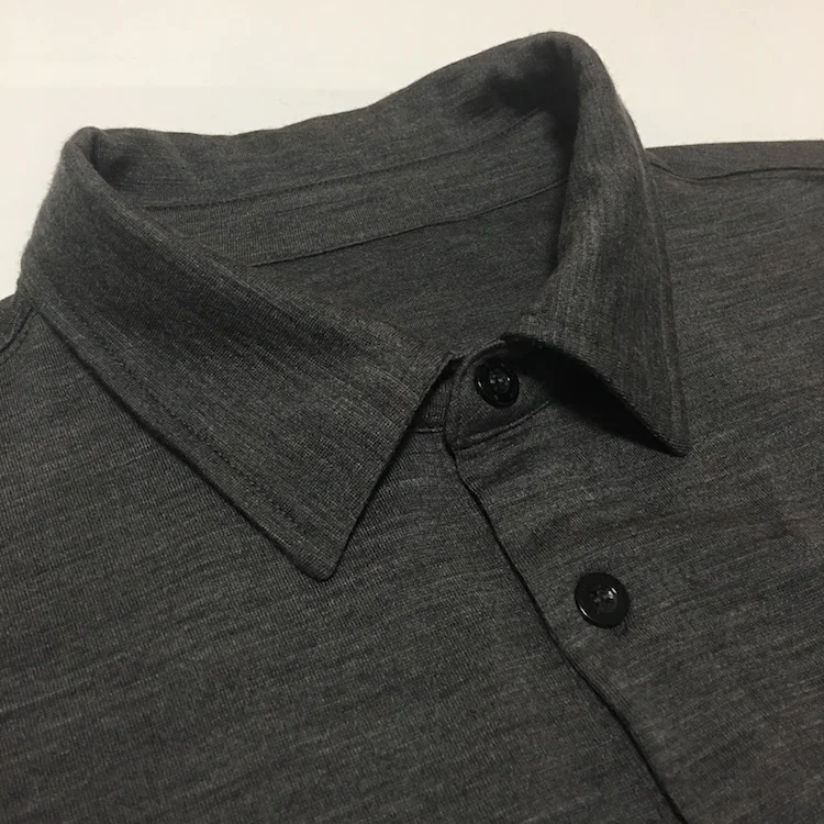 

100% Australia Merino Daily Polo Men's Short Sleeve , Men's Merino Wool Daily Polo Shirt , 2 Colors, 180GSM size XS to XL