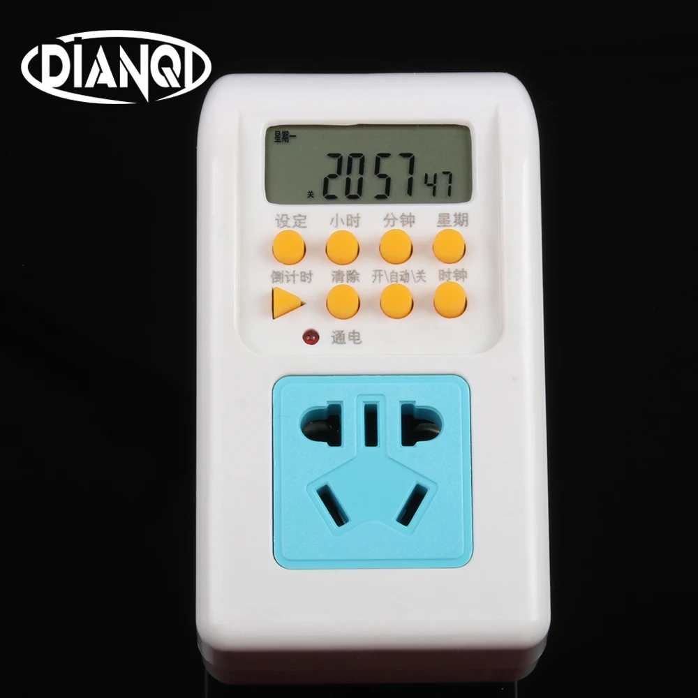 

Socket type timer socket timer switch 220V 10A Removable Battery