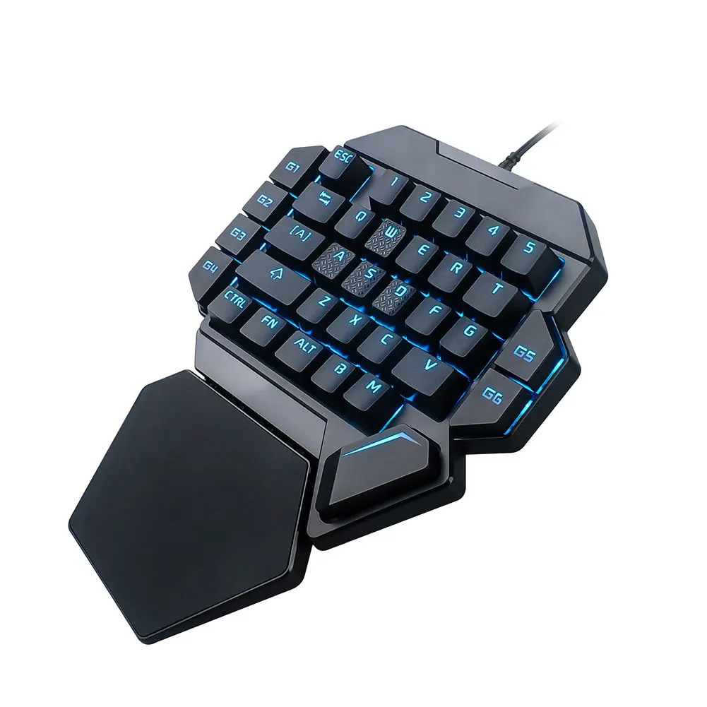 K50 Проводная 35 клавиш эргономичная мини RGB подсветка игровая клавиатура универсальная с одной рукой офисная USB Механическая настольная Курочка