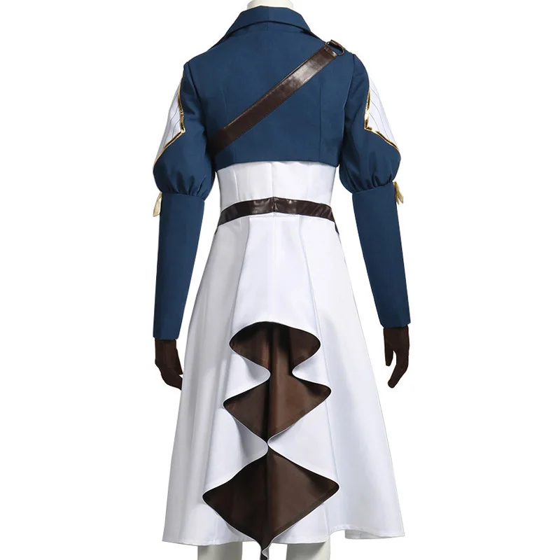 Coshome Anime Violet Evergarden Cosplay Costumes Violet Wigs Women Girls Spring Long Dress For Halloween Party (5)