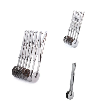 

1Pc Stainless Steel 3 /5 / 7 Wheel Dough Divider Cutter Roller Tool Pizza Cake Baking Peeler Kitchen Knives & Accessories