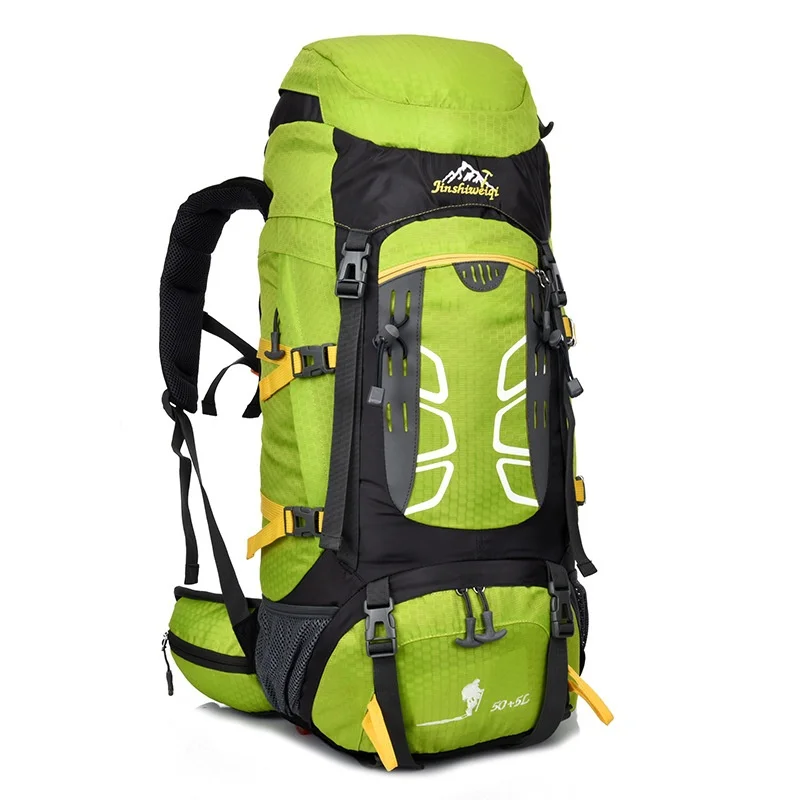 

50+5L Outdoor Sports Bag Waterproof Nylon Mountaineering Bag Hiking Backpack 182