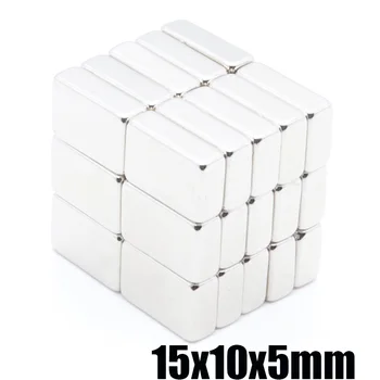 

20pcs 15x10x5 mm N35 Rectangular Permanent Magnet Neodymium Magnets Super Rare Earth Magnets Magnet 15X10X5mm