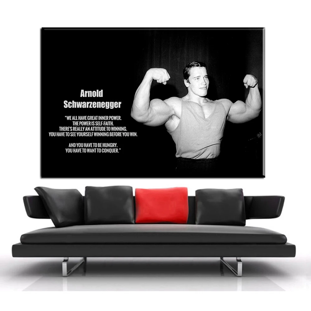 Zz603 Arnold Schwarzenegger Bodybuilding Motivation Kunst Leinwand Poster Print Fitness Inspirational Bild Fur Raum Wand Dekor Inspiring Picture Picture For Roomarnold Schwarzenegger Bodybuilding Aliexpress