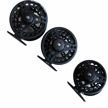 

beginner fly reel black Zn Al alloy casting Fly Fishing Reel 3/4 5/6 7/8WT 2+1BB free shipping