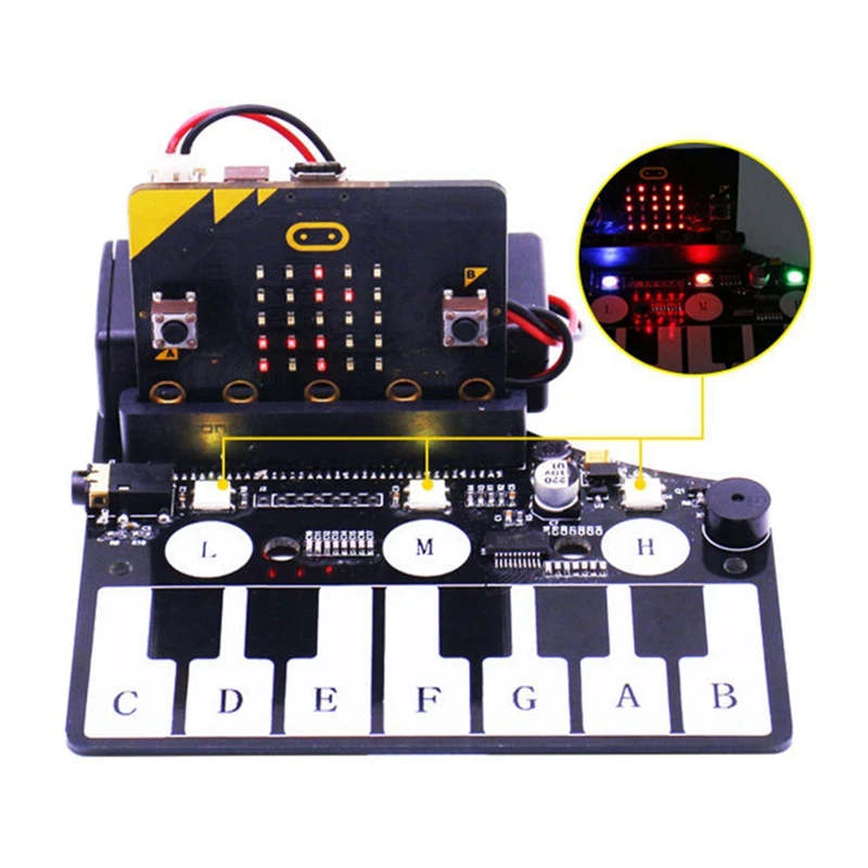 

For Micro:Bit Piano Expansion Board For Micro:Bit Development Board Music Development Board Rgb Lantern Buzzer