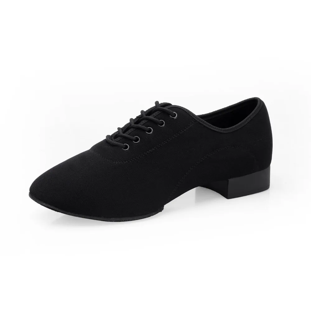 Men Ballroom Latin Dance Shoes Flat Heel 2.5cm Male Black Salsa Modern