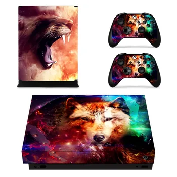 

The Wolf Full Faceplates Skin Console & Controller Decal Stickers for Xbox One X Console + Two Controller Skin
