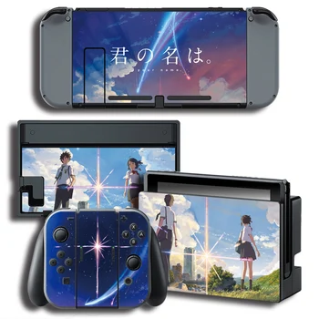 

Protector Cover Decal Vinyl Skin Sticker for Nintendo Switch NS Console+Controller+Stand Holder Your Name Color sticker