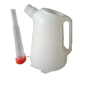 

5L oil can Long mouth plastic pot 5-liter scaled plastic Boat Thicken Fueling pot Oil gun Fast oiling