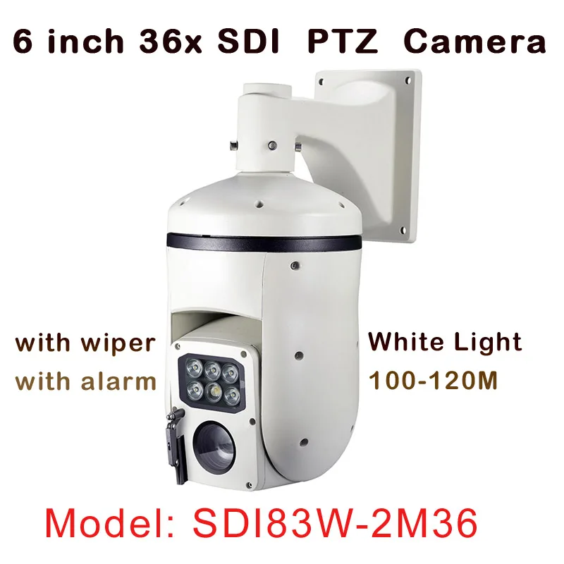 2.0 Megapixel 36x Optical Zoom 1080P HD SDI PTZ Camera Outdoor CCTV Speed Dome Camera with Alarm Audio Wiper Function