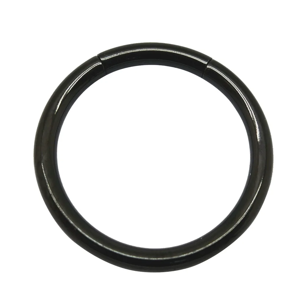 IP титан с черным покрытием пирсинг ювелирные изделия сегмент кольцо для сосков уха пирсинг