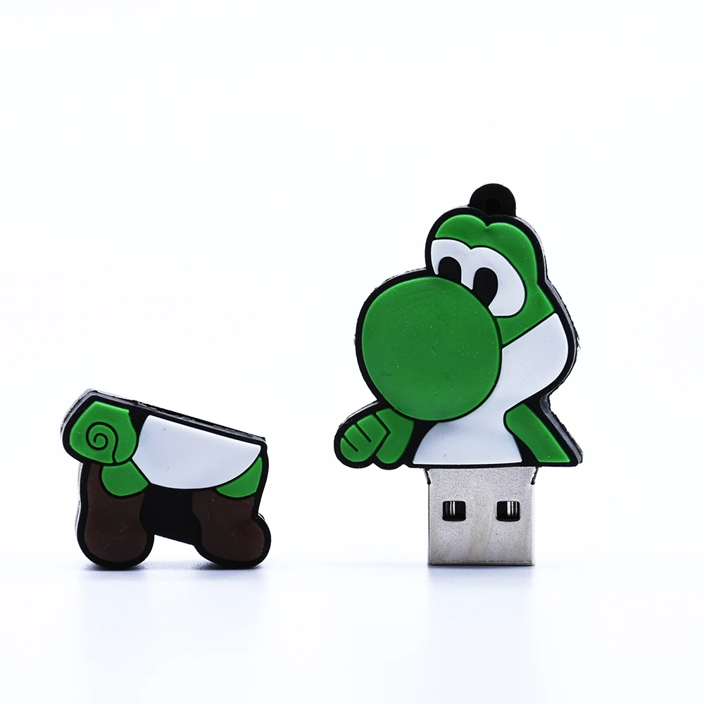 Марио мультфильм USB Flash Drive флеш накопитель 8 GB Марио динозавр в форме 64 GB memory stick u диск 4 GB 16 GB 32 GB флешки cool BOY подарок