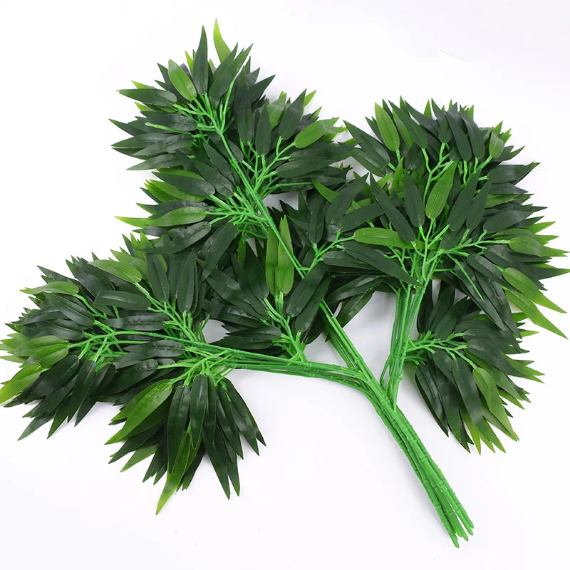 

Simulated leaves Bamboo leaves Fake leaf Bamboo branch plastic Single branch Home Decoration Artificial plant