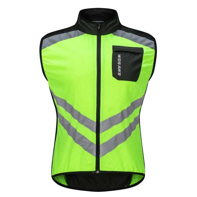 WOSAWE Reflective Cycling Vest Ciclismo Motorcycle Sports Team Uniform Bike Clothing Warning