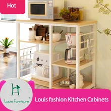 Louis moda sideboards armários de cozinha microondas forno condimento eletrodomésticos multi-funcionais